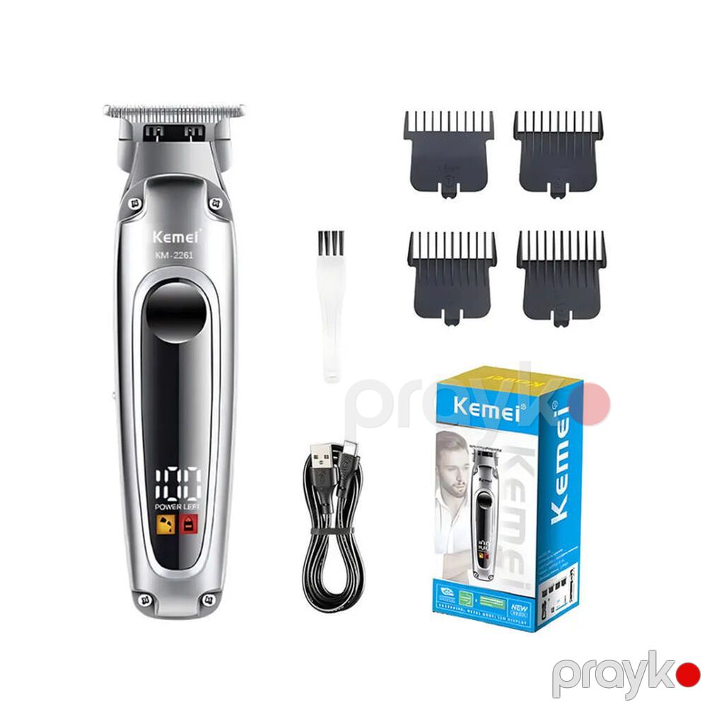 Taraş aparatı Kemei 2261 - 2 Sürətli / 6000-6500 RPM / 1200mAh / 150 — Saç kəsmə maşınları, Bakı (3)