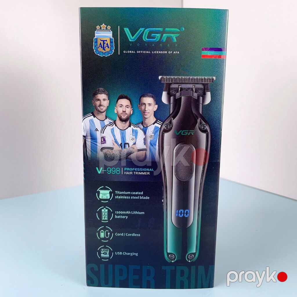 Trimmer VGR 918 - 1200mAh / 180 Dəqiqə / 2 Sürət - 6500RPM — Saç kəsmə maşınları, Bakı (4)