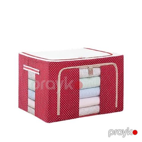 Saxlama üçün orqanayzer EL66, poliester, qırmızı, 42х51х30 sm — Bakı