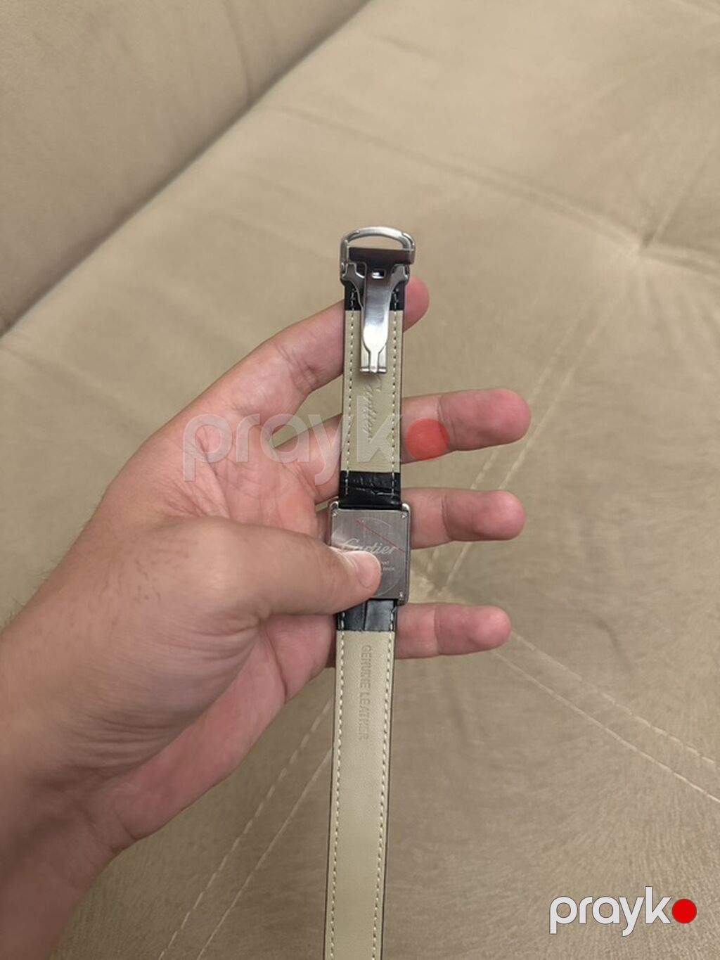 Kartier üslubunda klassik kvadrat qol saatı - Korpus: paslanmayan — Qol saatları, Bakı (3)
