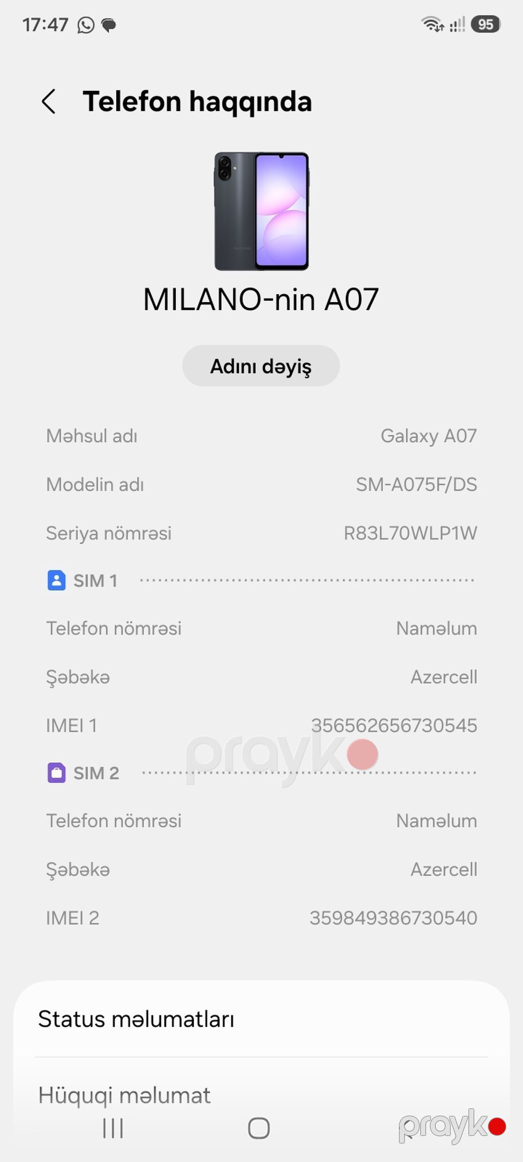 Samsung Galaxy A07, 128 GB, rəng - Qara, İki sim kartlı — Samsung, Bakı (4)