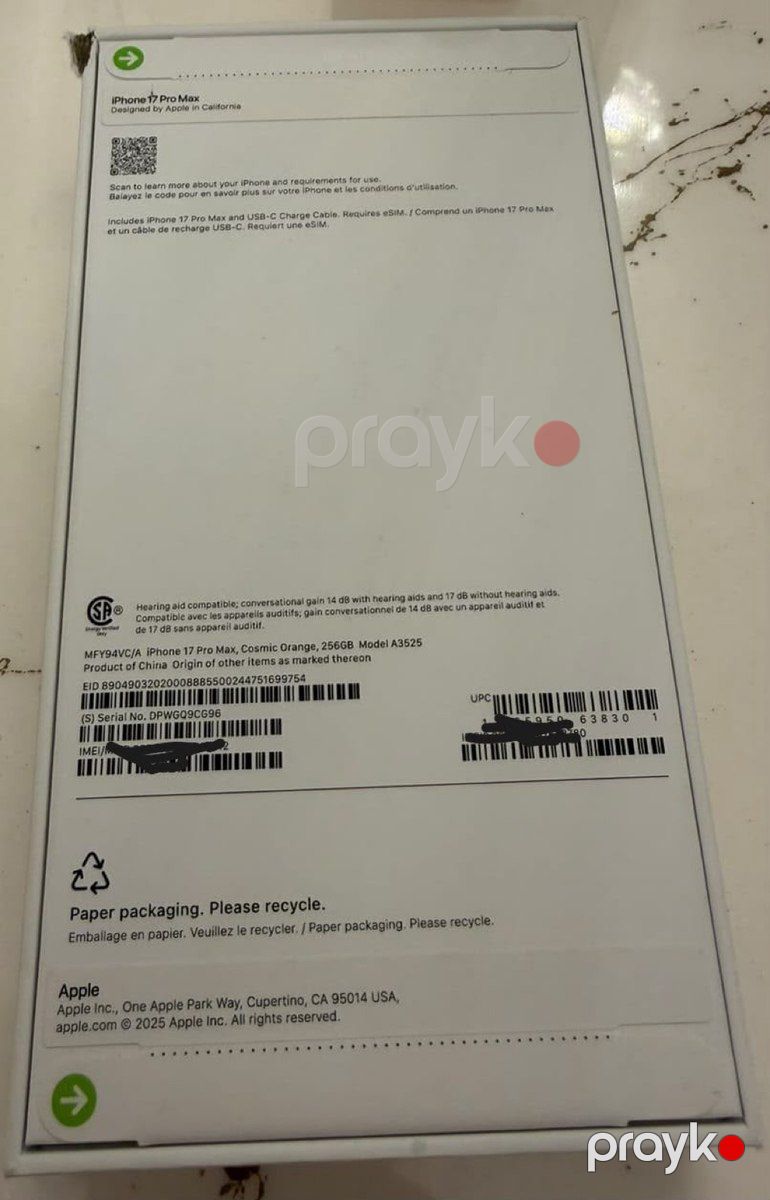 Apple iPhone 17 Pro Cosmic Orange 256GB/12GB — Smartfonlar, Bakı (2)