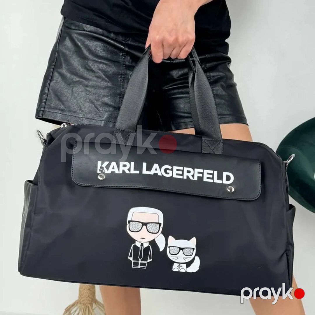 Səyahət çantası Karl Lagerfeld KSMRTSHh26JRD, qara — Čemodelorlar və səyahət üçün bütün şeyları, Bakı (2)