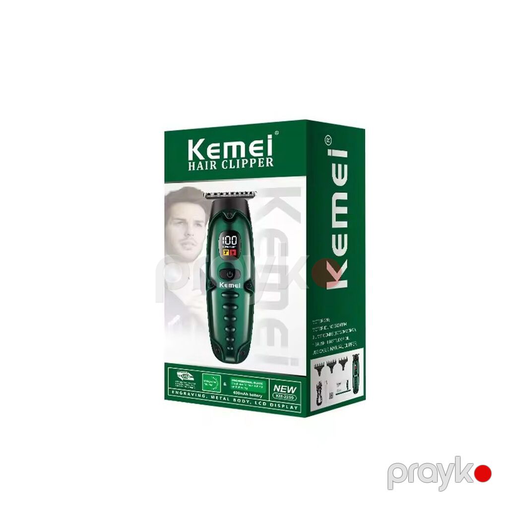 Trimmeı Kemei 2259 - 6500-7000 RPM / 2 Sürətli / 600mAh / 150 Dəqiqə — Saç kəsmə maşınları, Bakı (5)