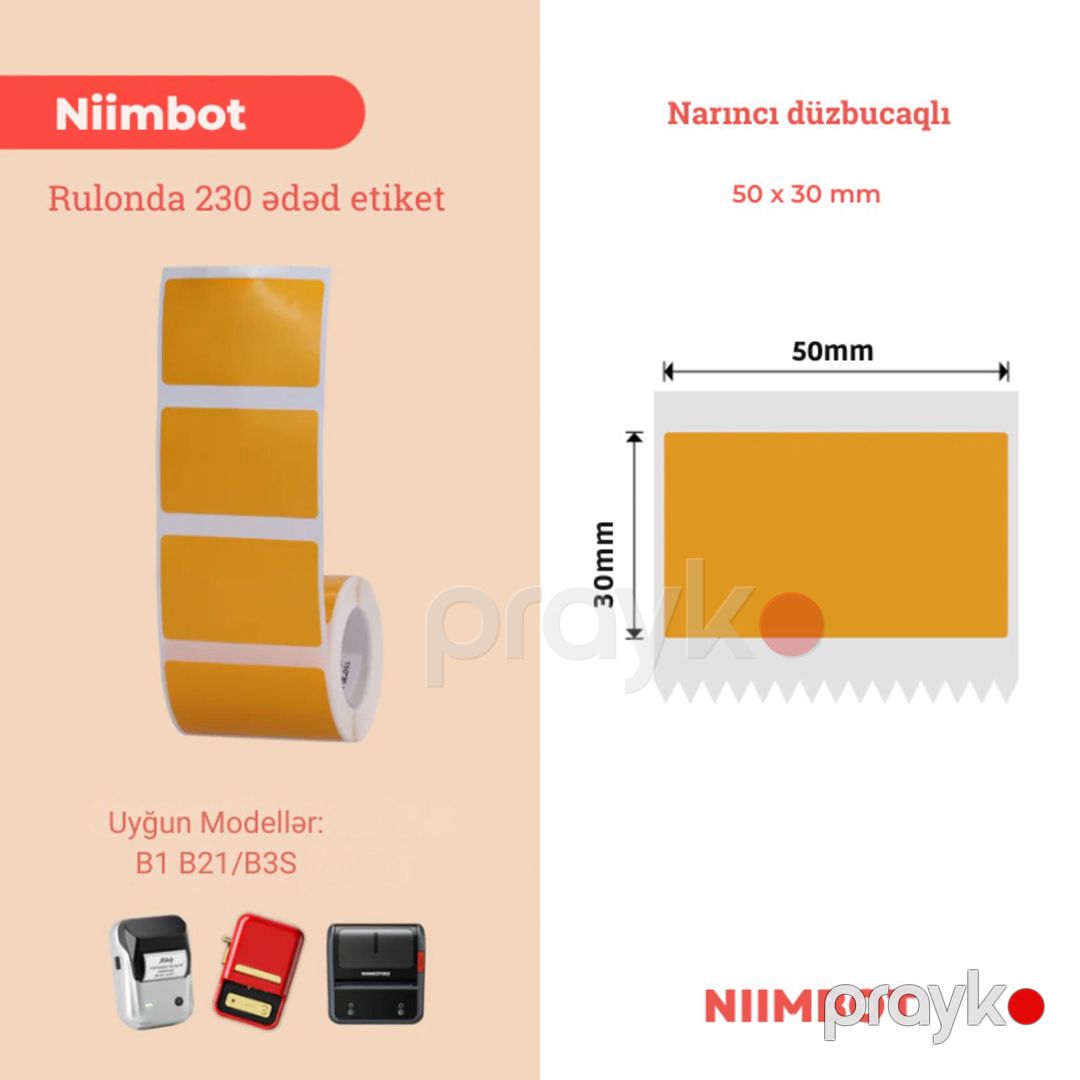 Niimbot printer rəngli etiket kağızları — Biznes və avadanlıq, Bakı (9)