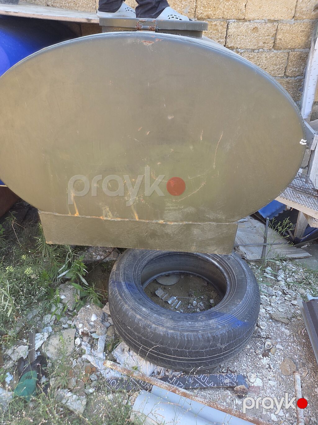 Bak, Metal, 1000 l l, Yeni, Ödənişli çatdırılma — Su çənləri, kanisterləri, bochkalar, Bakı (3)