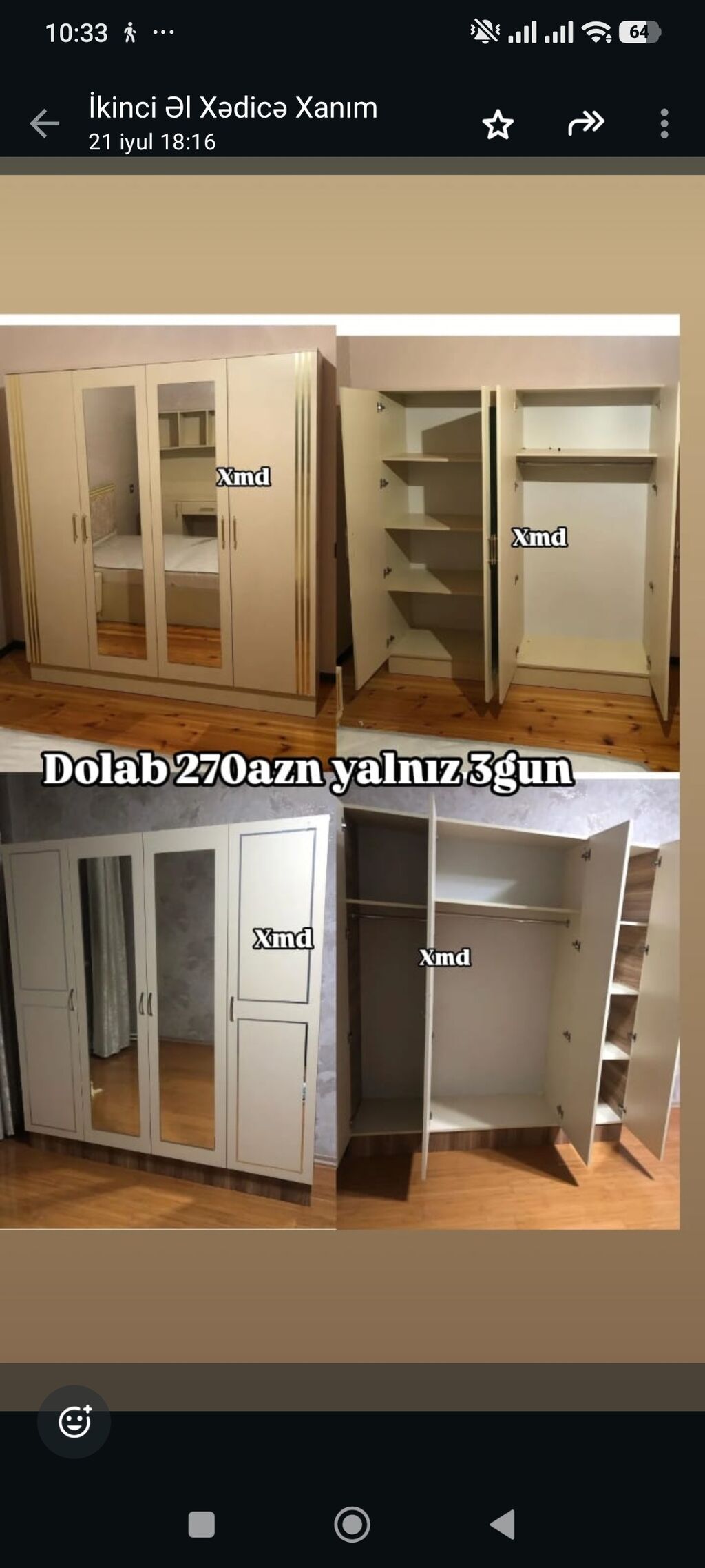 İstehsalin ozunden alin hem vaxtinza hem cibinize qənaət edin — Şkaflar, Bakı