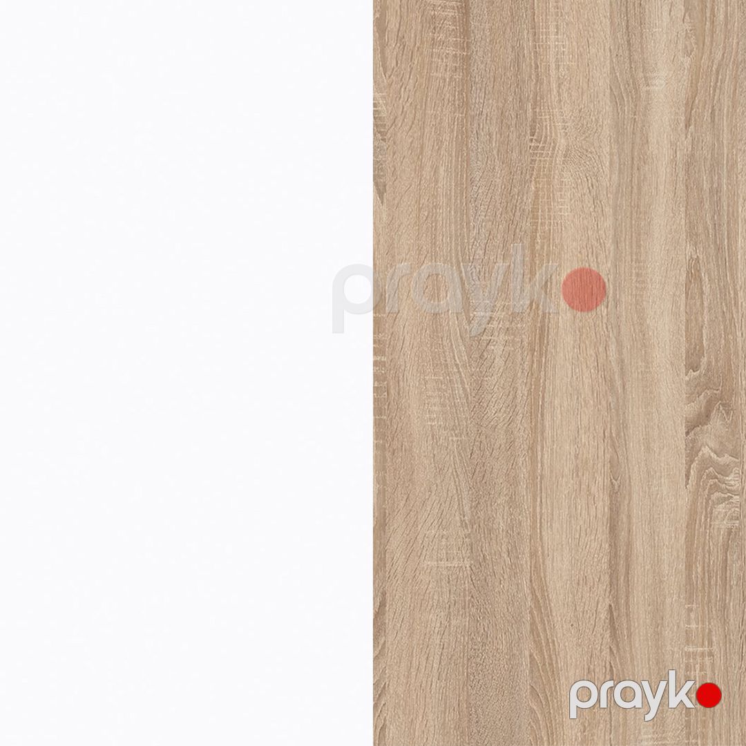 Jurnal masası, Ldsp, Ağ/Sonoma, 90x50x45 sm — Jurnal masaları, Bakı (3)