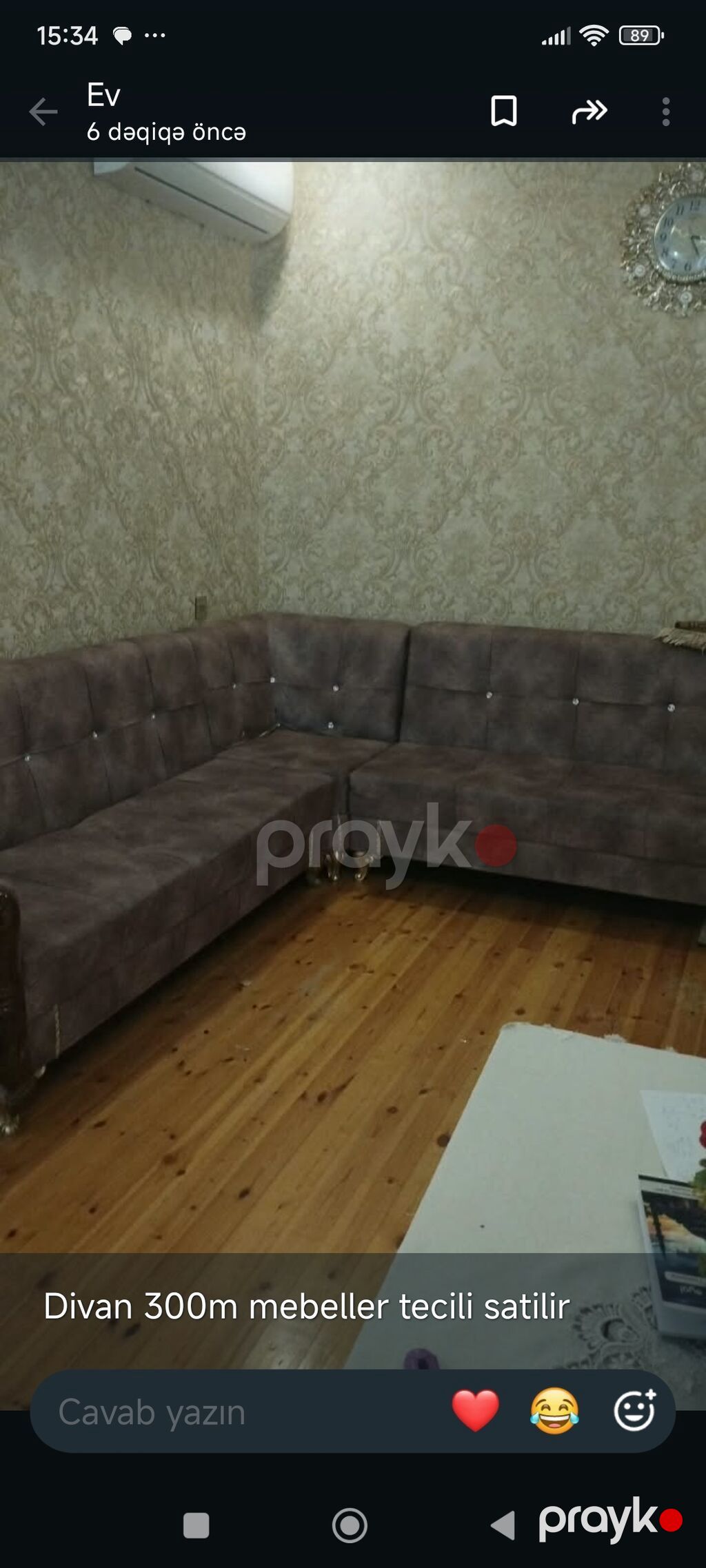 Satılır: ev mebelləri və uşaq çarpayısı - Künc divan – 300 m. Yumşaq — Yumşaq mobilya dəstləri, Ağdam (2)