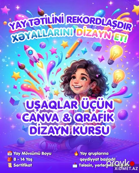 Kompüter kursu-Uşaqlar üçün Canva kursu — Bakı