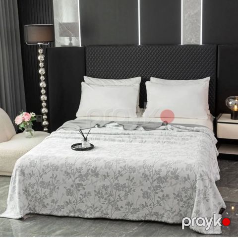 Yataq örtüsü Annaberry, açıq boz 200x230 — Bakı