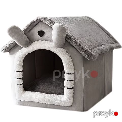 Evcik IVA323, xırda pişik və itlər üçün, boz, peluş, ölçü S — Bakı