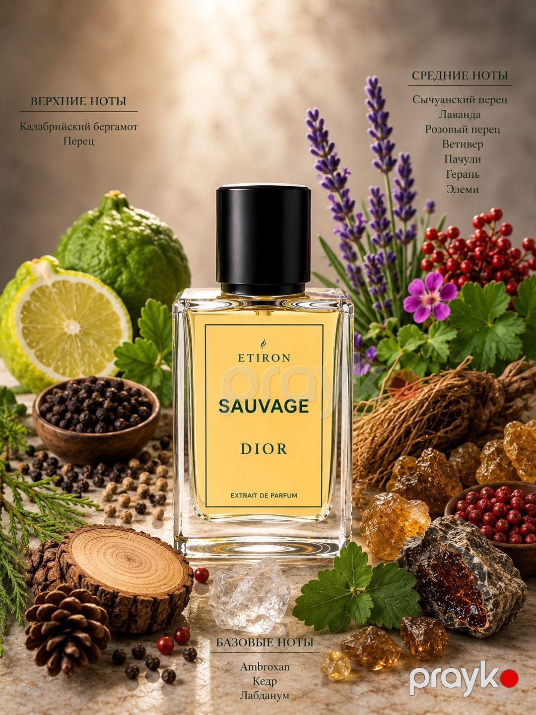 Etiron Sauvage kişilər üçün Extrait De Parfum 50 ml — Mallar, Bakı (2)