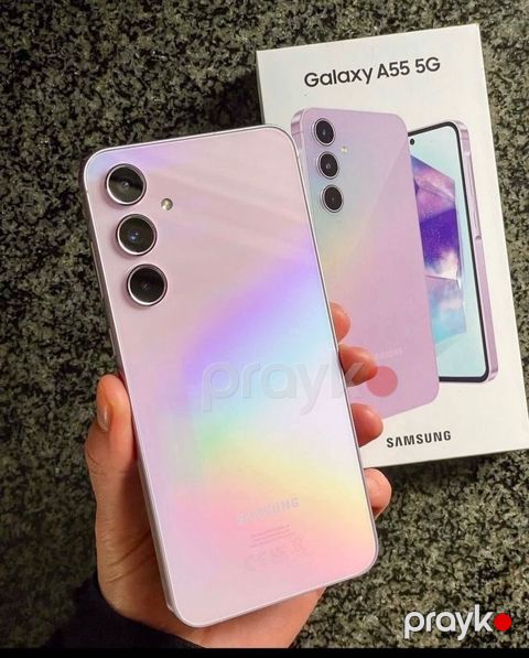 Samsung Galaxy A55 5G, rəng - Çəhrayı, Barmaq izi — Bakı