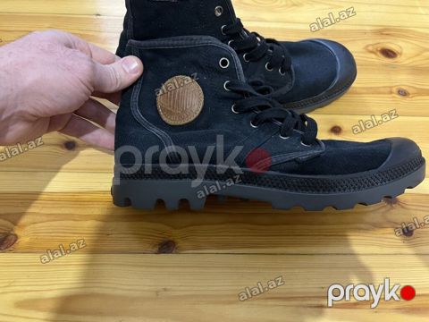 Palladium Pampa üslubunda uniseks kanvas botlar - Rəng: qara (daxili — Bakı