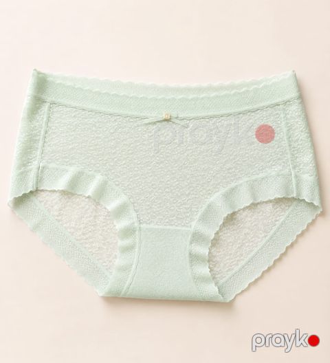 Tikişsiz tuman qadınlar üçün, yaşıl, elastan/poliester, ölçü One Size