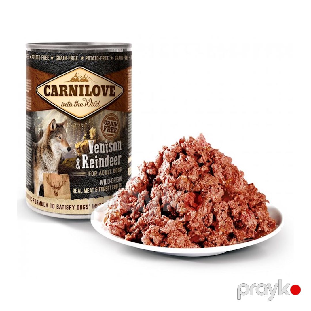 Yetkin itlər üçün konserv Carnilove Vension and Reindeer, maral əti ilə, 400 qr — Mallar, Bakı (2)