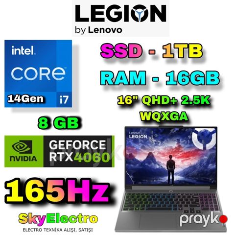 Lenovo Legıon 5 16IRX9 RTX 4060 8 GB Gaming — Bakı