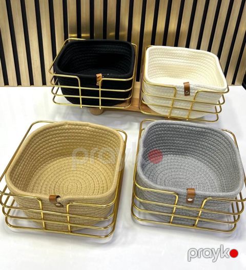 Çörək qabı 532, kvadrat, dəmir, 21x21 sm, qəhvəyi