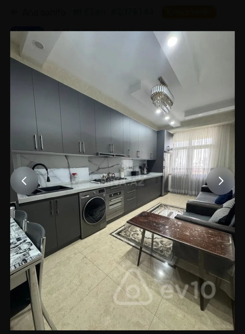 3 otaqlı mənzil, 131 m², Tiblisi prs — kirayə — Mənzil, Bakı (9)
