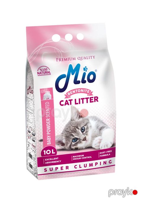 Topalaşan doldurucu pişiklər üçün Mio Cat Litter Uşaq pudrası 10 l — Bakı