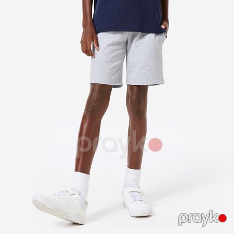 Uşaq şortu uniseks Decathlon Domyos, pambıq, boz, ölçü 12-13 yaş — Bakı