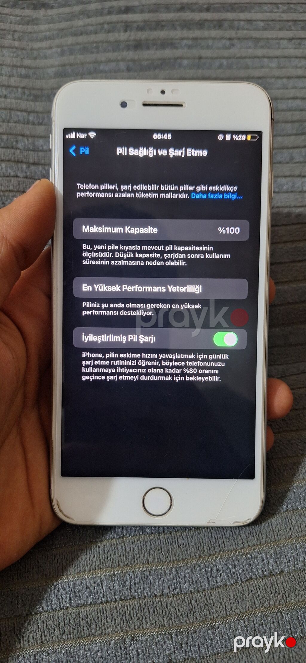 IPhone 8 Plus, Ağ, Barmaq izi — Apple iPhone, Bakı (3)