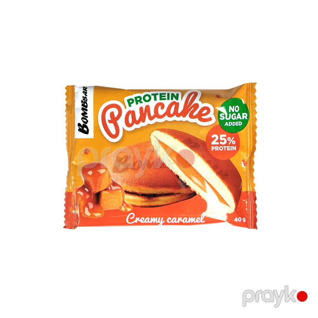 Şəkərsiz protein pankeyklər Bombbar, qaymaqlı karamel, 40 q x 10 əd — Mallar, Bakı (2)