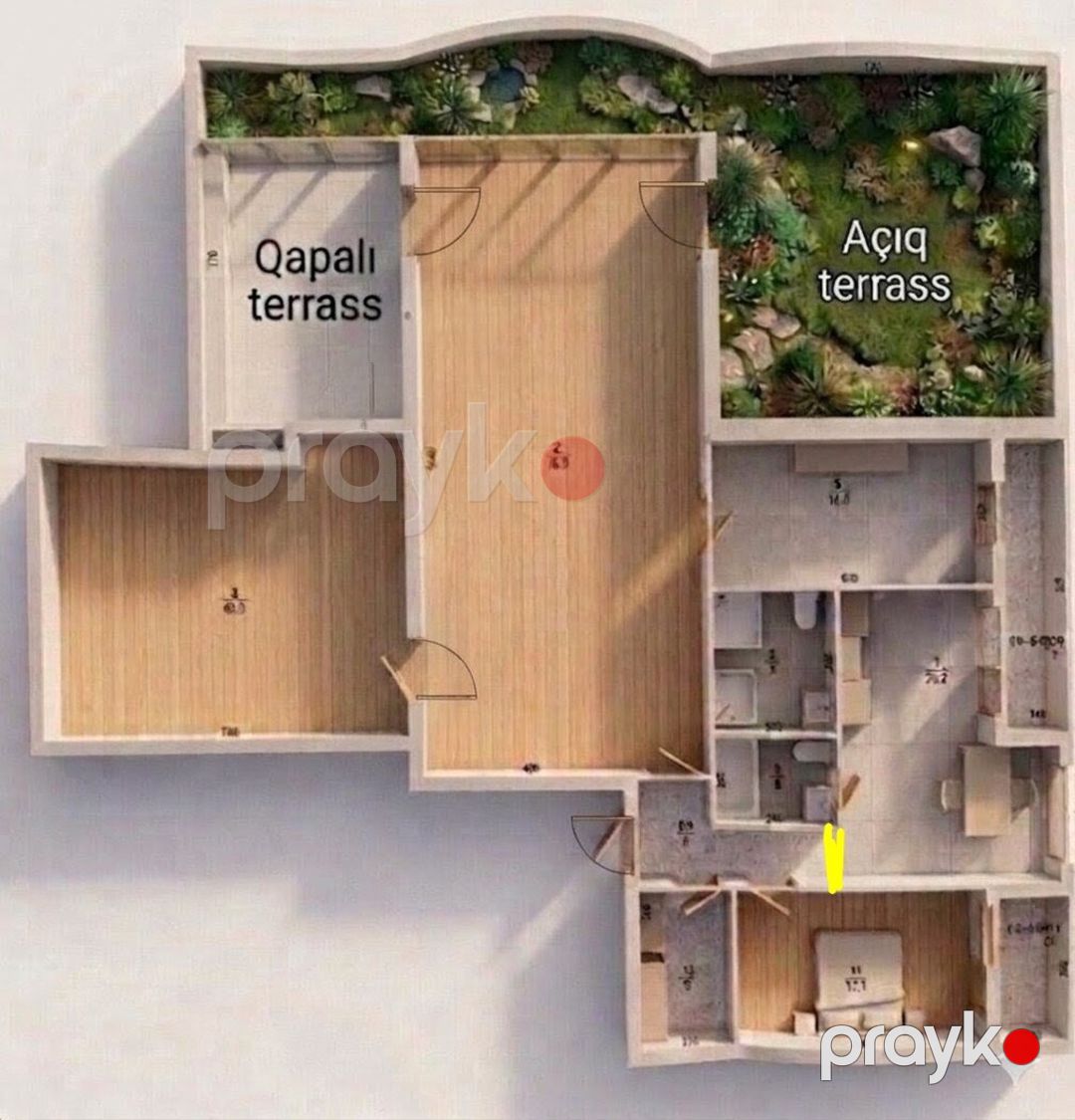 Satılır 5 otaqlı yeni tikili 300 m² — Mənzil, Bakı (11)