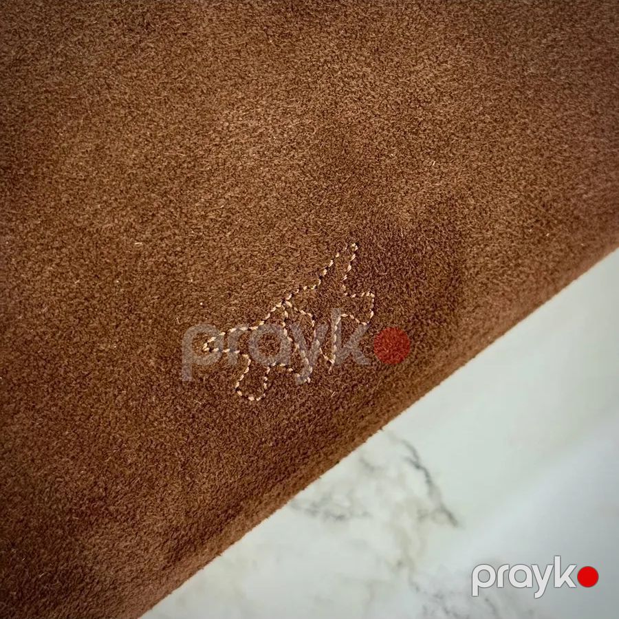 Pınko Love Bag Suede – Şokolad Rəngli Təbii Zamşa Qadın Çantası — Çantalar, çamadanlar, cüzdanlar, Bakı (3)