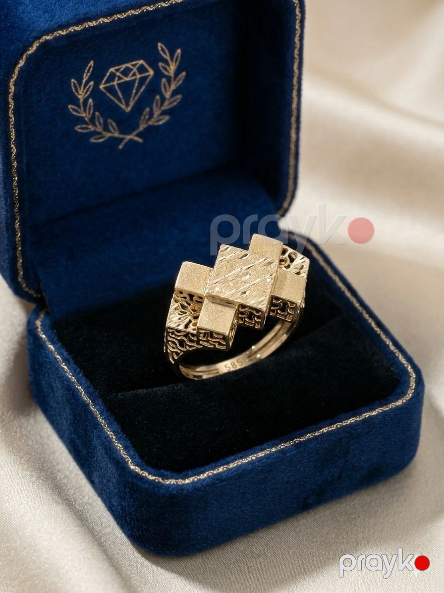 Üzük qadınlar üçün QR190, qızıl 585 əyar — Mallar, Bakı (2)