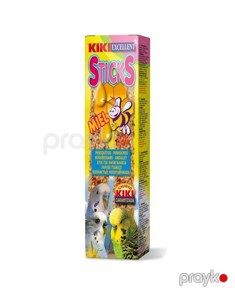 Dalğalı tutuquşular üçün bal ilə məzə Kiki Excellent Sticks, 2x40q — Bakı