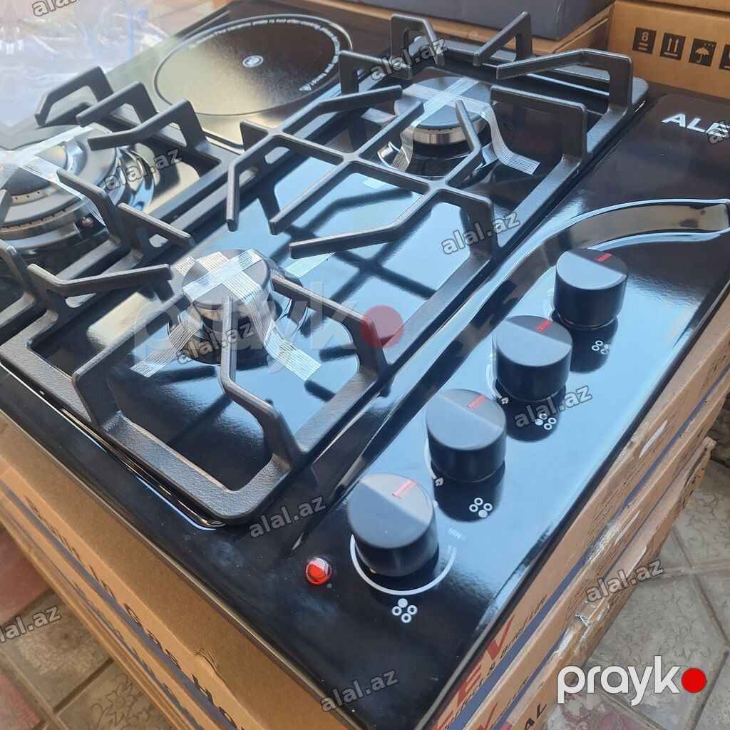Cardınal/aev ankastrə qaz plitəsi - 3 qaz 1 elektirikli elektirik — Elektronika, Bakı (4)