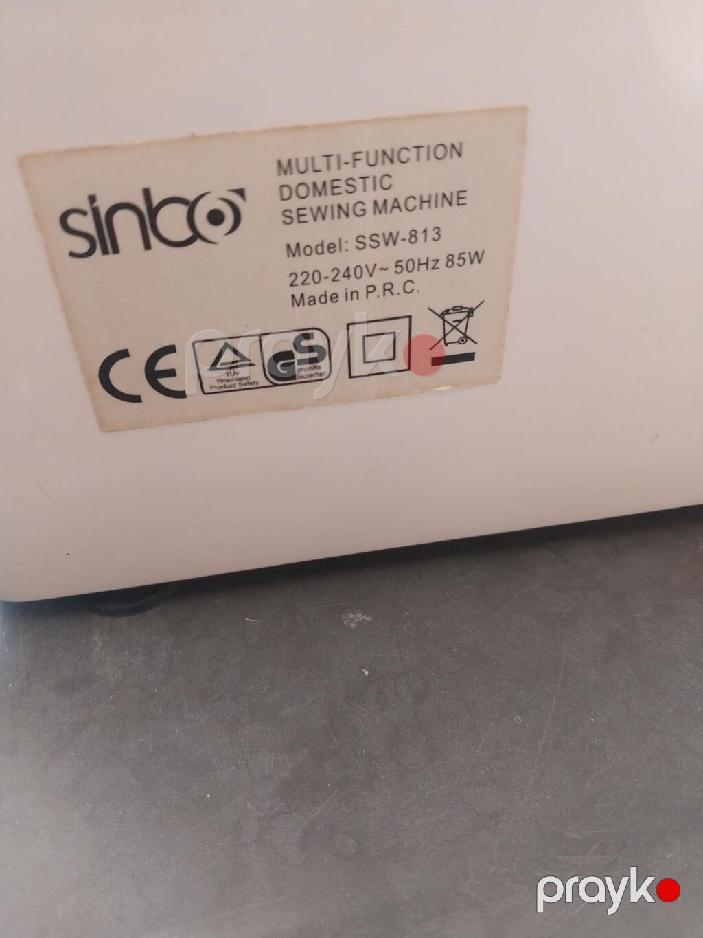 Sinbo SSW-813 çoxfunksiyalı ev tikiş maşını demək olar ki işlənməyib — Tikiş və işəmə maşınları, Bakı (4)