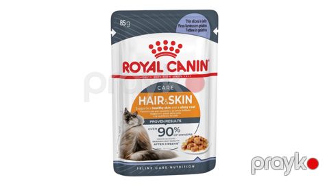Nəm yem pişiklər üçün Royal Canin Hair&Skin 85 q — Bakı