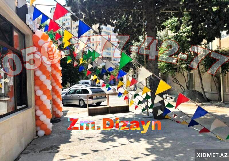 Şar bayraq bəzəmə — Reklam işləri, Bakı (8)