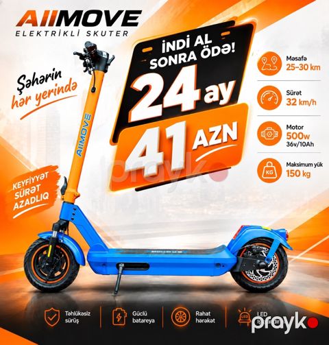 Elektrikli Skuter (Aıımove X10 pro) — Bakı