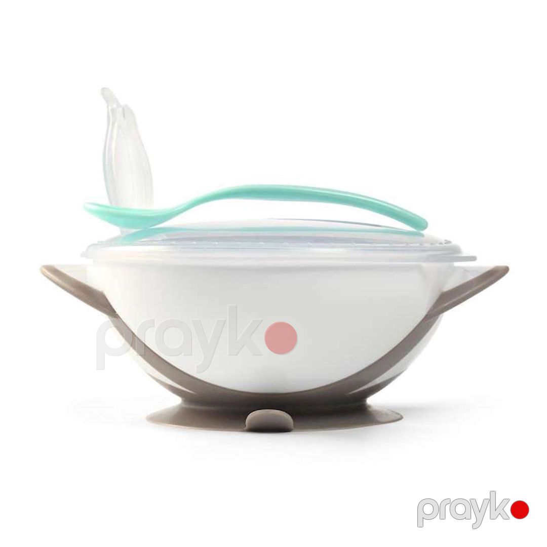 Kasa yapışqanlı Babyono, BPA Free plastik, boz — Mallar, Bakı (2)