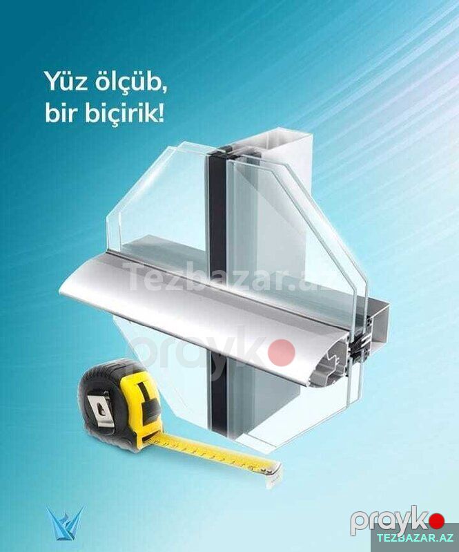 Plastik qapı-pəncərə sistemlərinin yığılması və quraşdırılma — Pəncərələr, qapılar, balkonlar, Bakı (2)