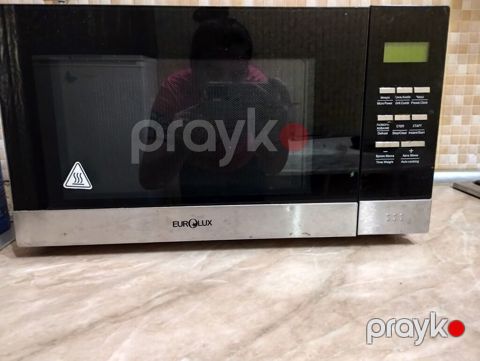 Eurolux mikrodalğalı soba - Şüşə ön qapı, LCD ekran və toxunma/düymə — Digah