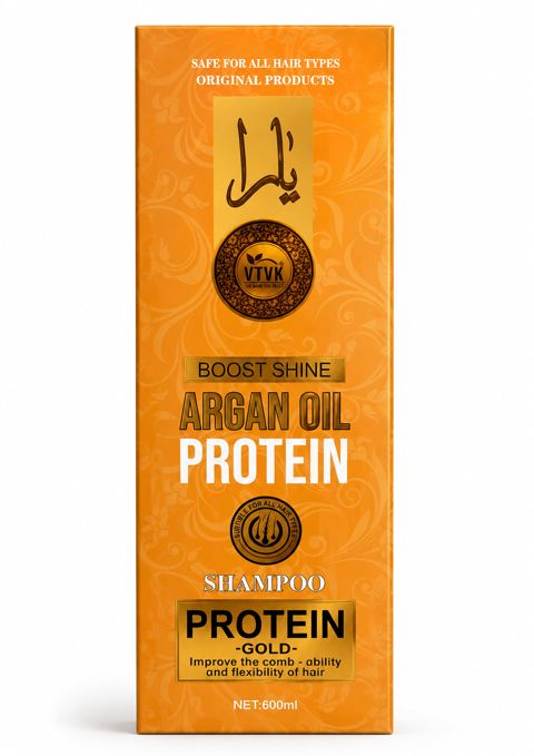 Saçlar üçün şampun Vtvk Argan Oil Protein Gold 600 ml — Bakı