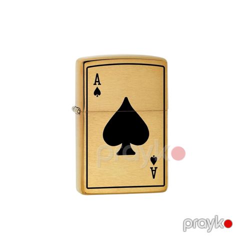 Alışqan "Zippo Ace of Spades Brushed Brass" — Bakı