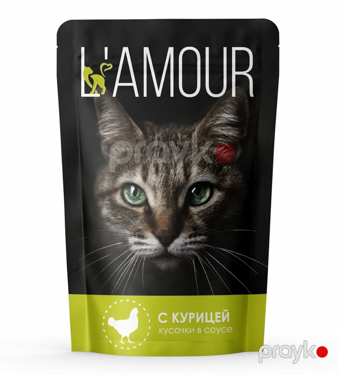 Nəm yem pişiklər üçün L'Amour toyuq əti ilə sousda, 75 q — Mallar, Bakı