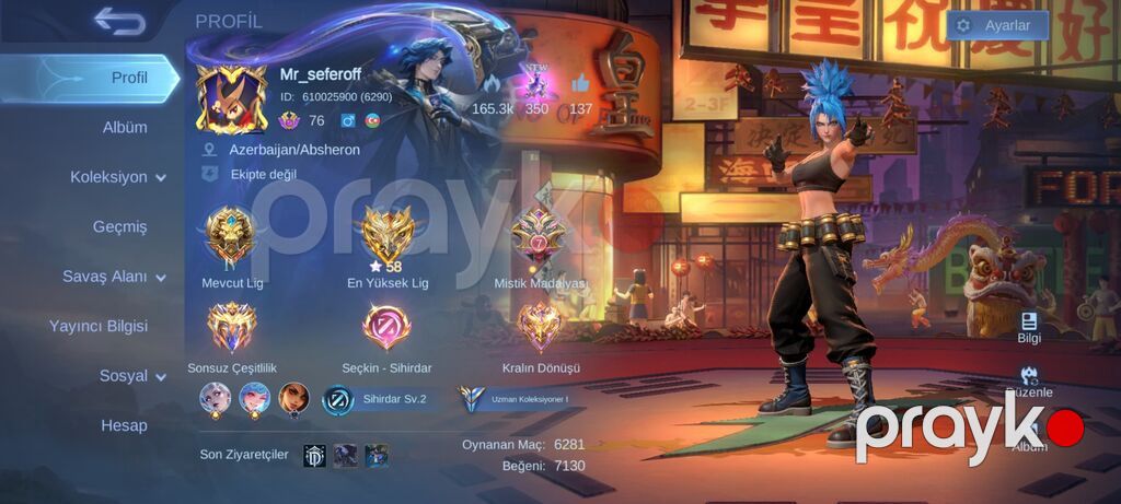 Mobile Legends: Bang Bang oyun hesabı Ümumi: - Server — Digər, Bakı (4)