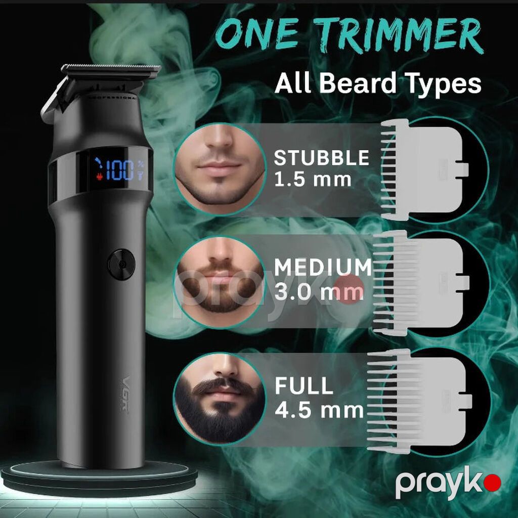 Profissional Trimmer VGR 987 - Keramik Bıçaqlı / 2000mAh / 400 Dəqiqə — Saç kəsmə maşınları, Bakı (9)