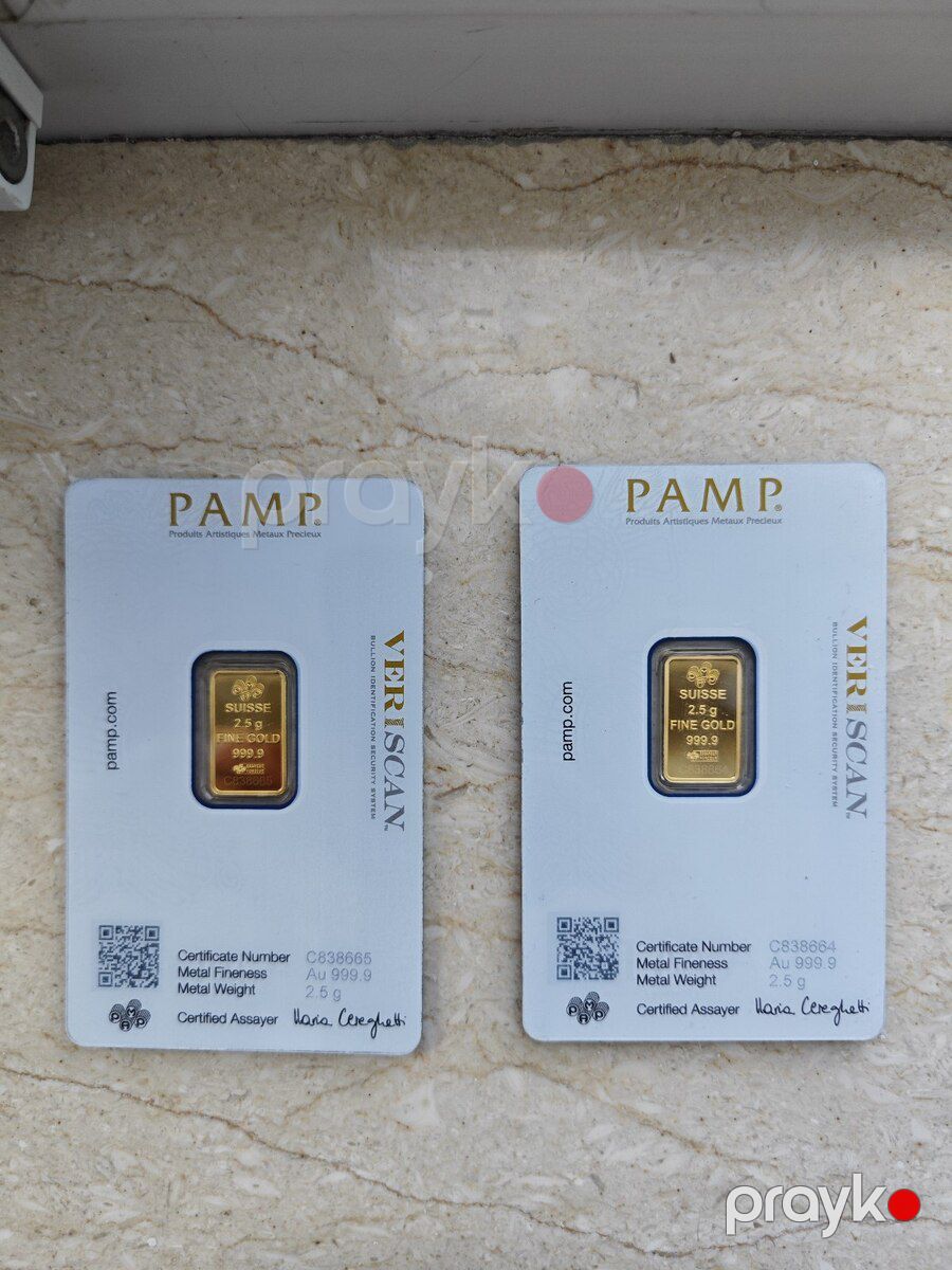 Pamp qızıl külçə 2.5 qram — Şəxsi əşyalar, Bakı (2)