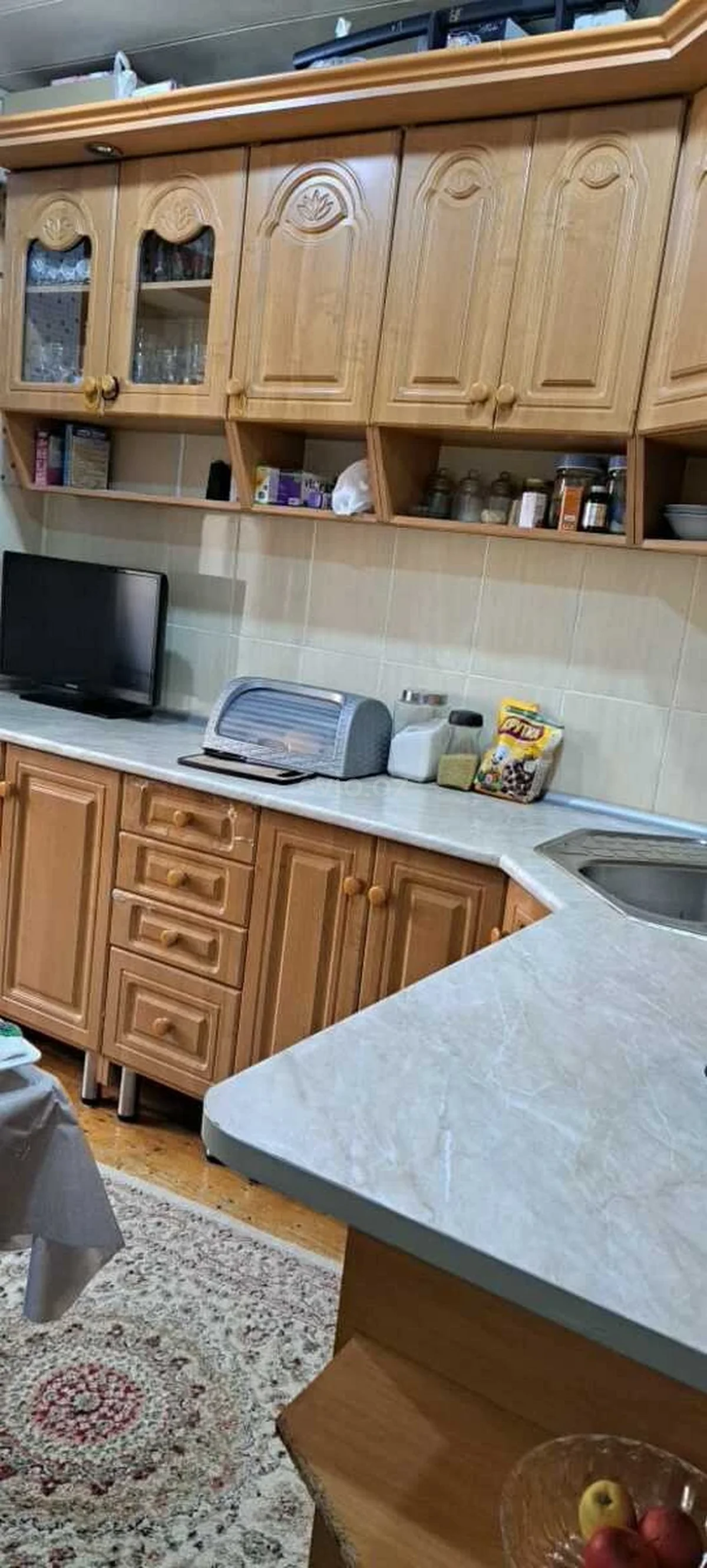 3 otaqlı tam təmirli mənzil satılır Yeni Günəşli qəsəbəsində — Mənzil, Bakı (3)