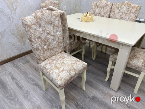 Yemək otağı üçün masa və 6 ədəd stul dəsti, işlənməyib, təzədir, stol — Digah
