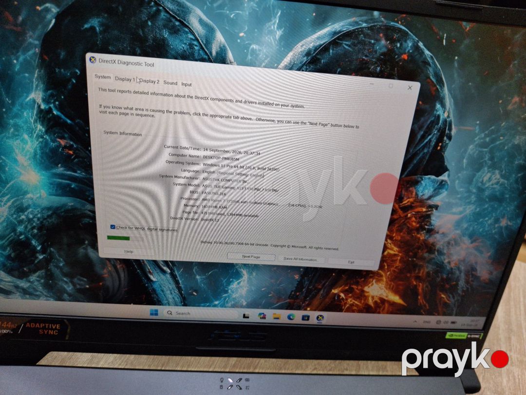 Asus Tuf Gaming A15 Ryzen 7 7735HS Rtx4050 6gb — Noutbuklar, Bakı (10)