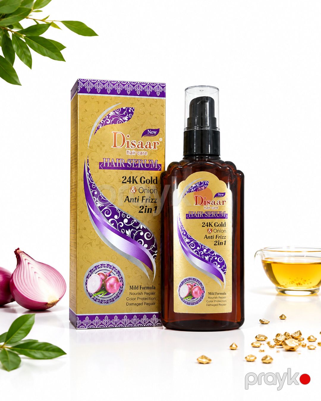 Saçlar üçün zərdab Dissar 24K Gold & Onion, 100 ml — Mallar, Bakı